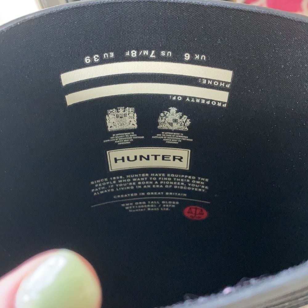 Hunter Boots. Worn Less Than 5 Times View 4
